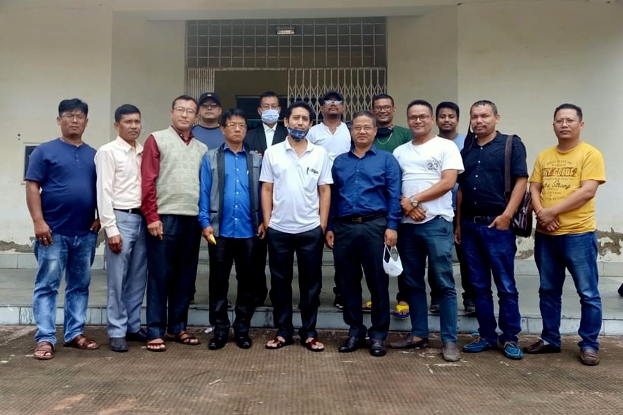 World Meetei Convention (WMC) Nagaland Unit has selected its new team of office bearers in the meeting held on October 25 at BSNL Auditorium Hall, Kevijau Colony, Dimapur. The new team is led by Sarat Thangjam as Central Executive Member, Sharatchandra Thingujam as President, Prem Thongbam as General Secretary along with Joint Secretary Ojit Ye Yendrenbam, Bungobi as Finance Secretary and L. Indrojit as Info & Publicity Secretary with nine executives from different districts of Nagaland. (Photo Courtesy: WMC Nagaland Unit)